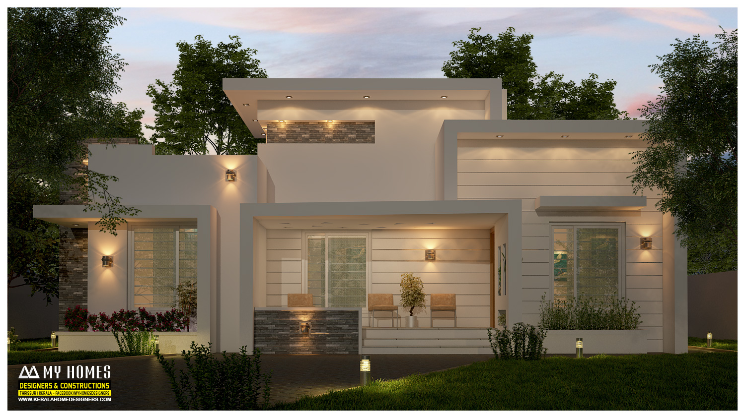 download low budget house plan in kerala from my homes design gallery