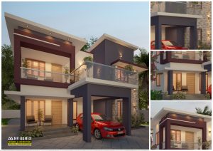 double floor house design kerala