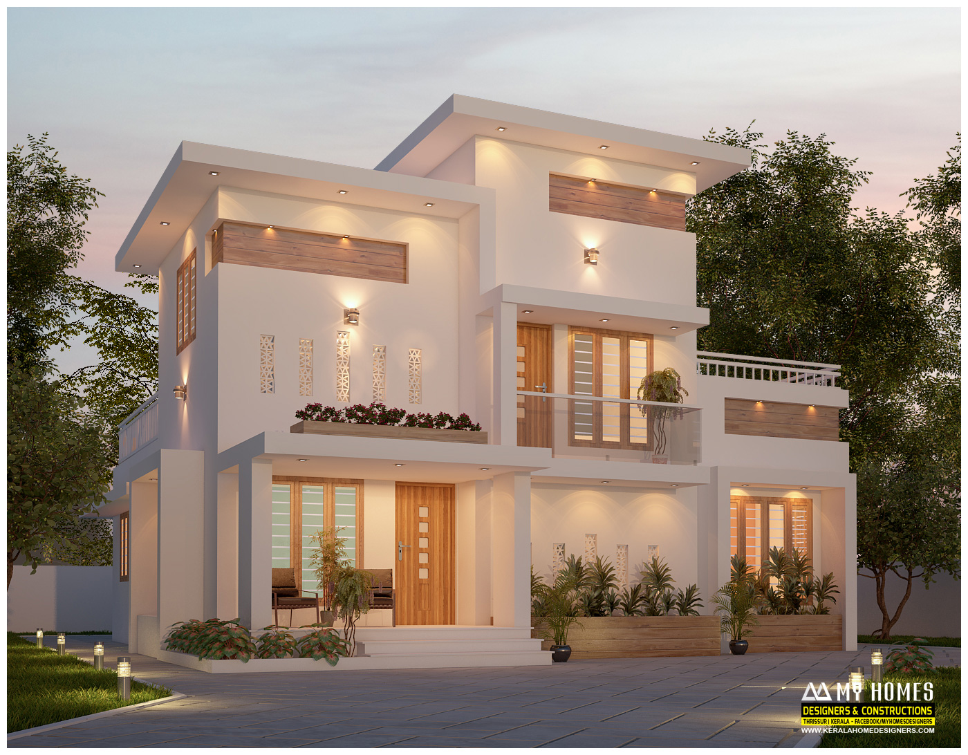 contemporary house kerala best designs and plans at low cost price
