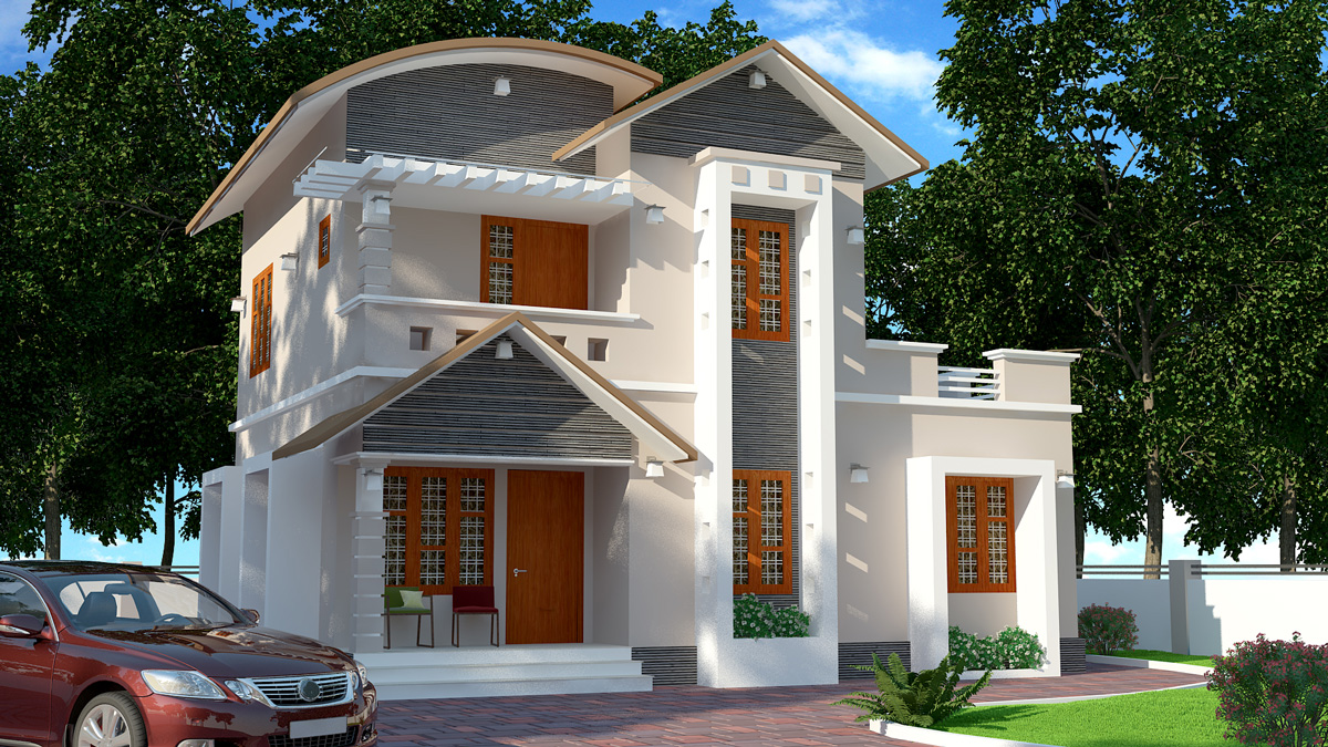kerala 2 story home design