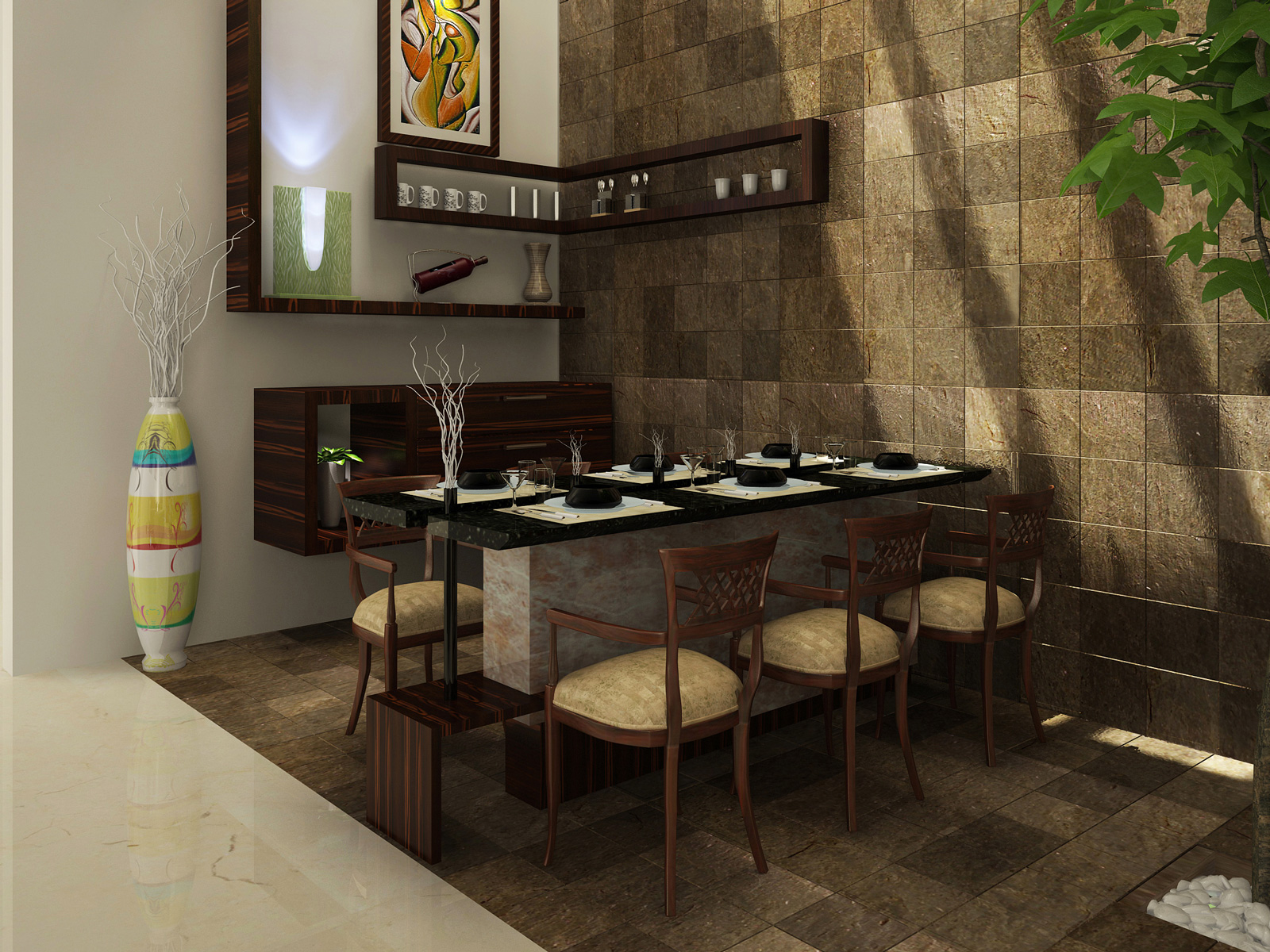 Interior Trends In Kerala Dining Room, Small Dining Room Design India