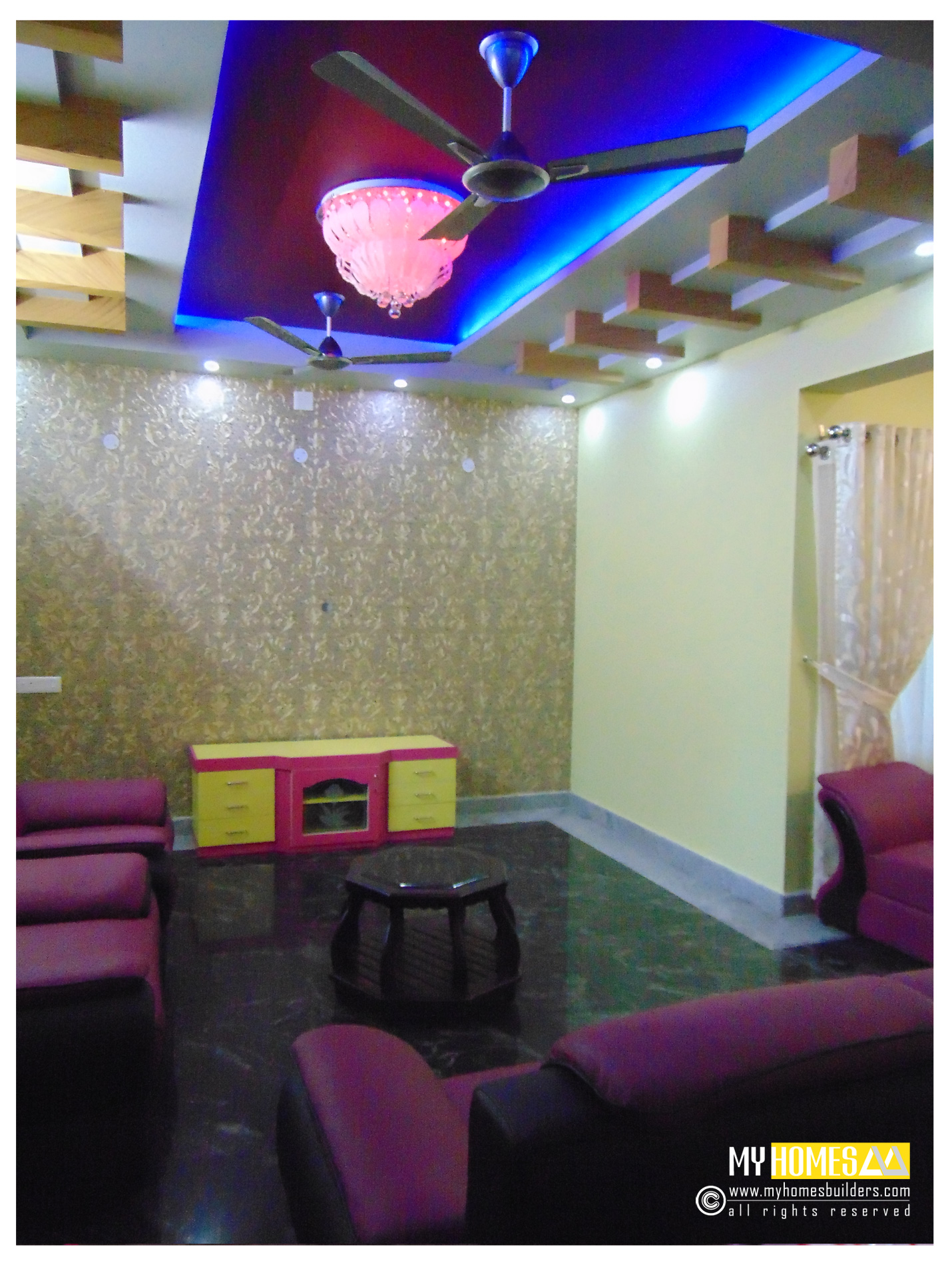 Best Kerala Living room Interior, Kerala homes interior