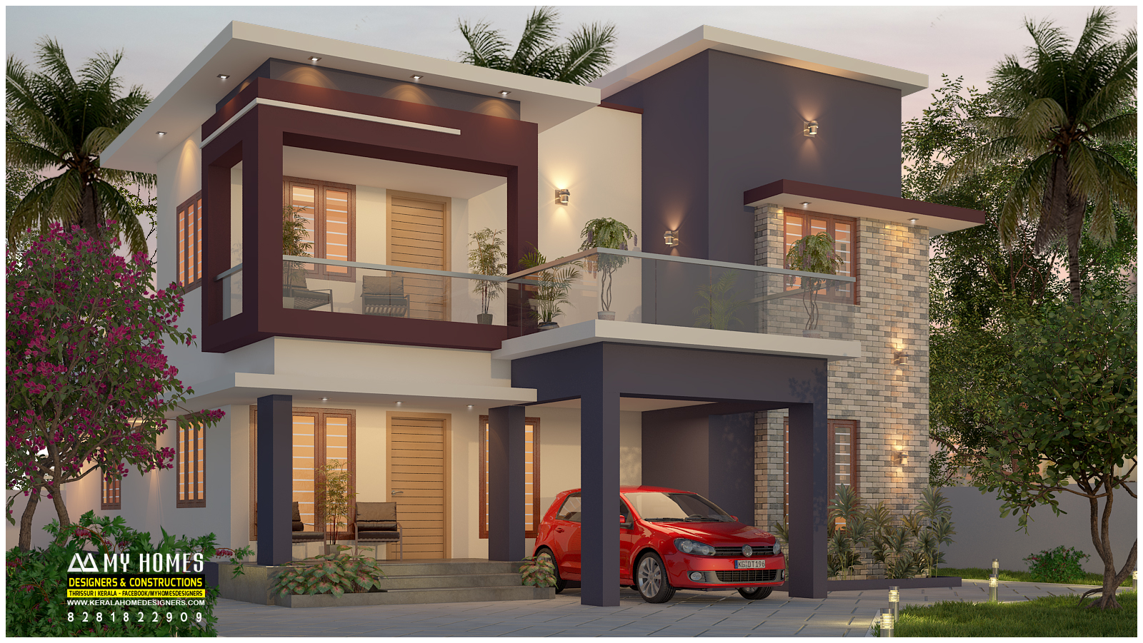double story house design kerala