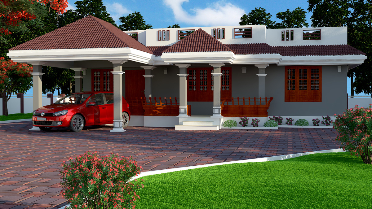 kerala style small house