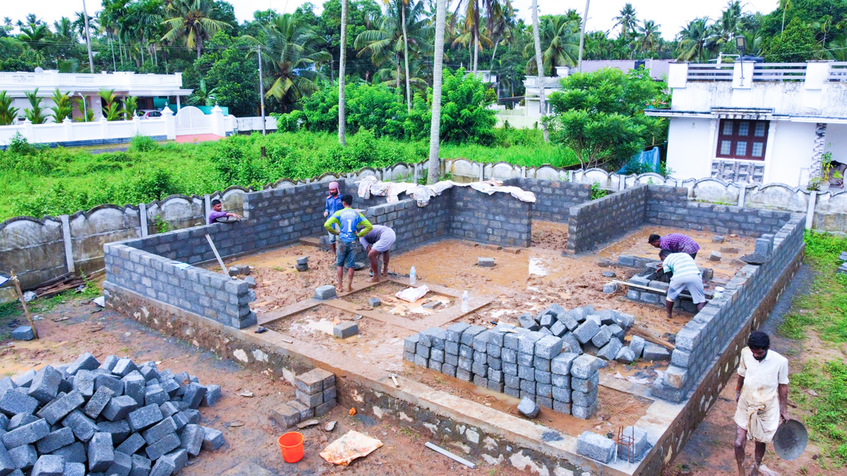 kerala home structure work