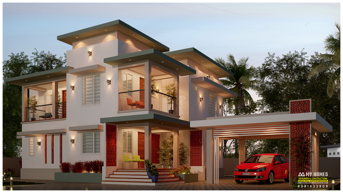 Kerala Contemporary Style House Design