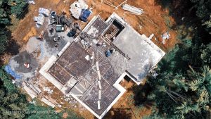 Main slab concreting
