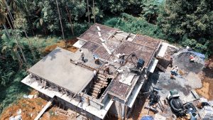 main slab concreting work