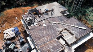 main slab work