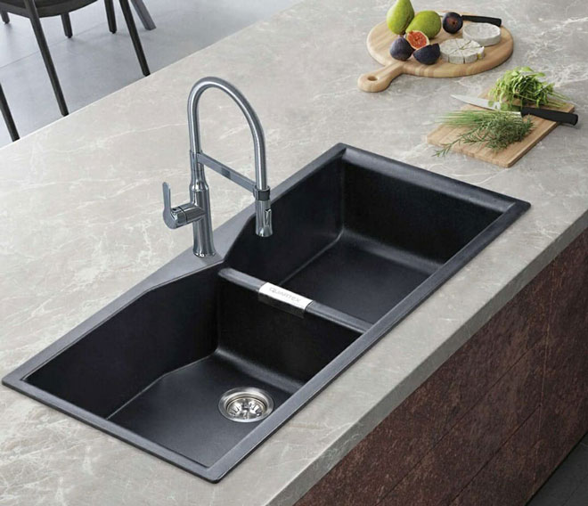 double sink for kitchen