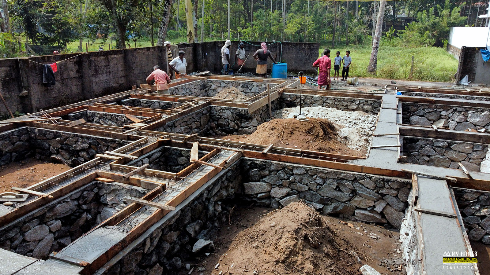 home foundation belt works kerala