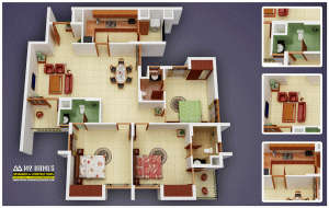 3 bedroom house plan