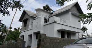 slope roof home design thrissur